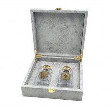 طقم جلدي ( عطرين )